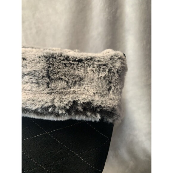 Khombu Winter Boots Womens 9 M Black Ellie Suede Faux Fur -20 Degrees Rated Cozy - Picture 4 of 16